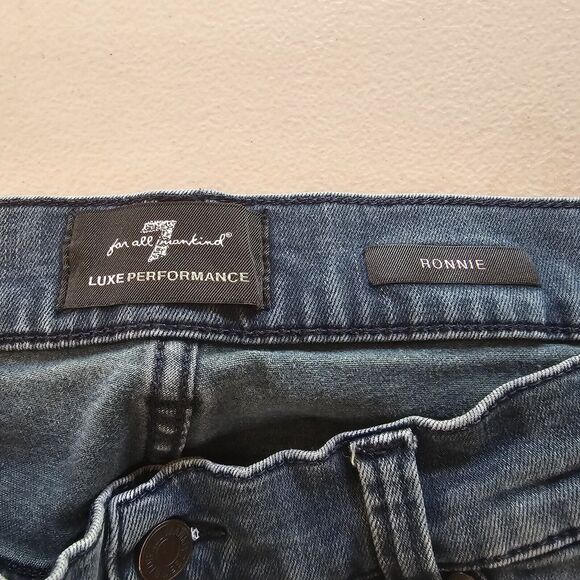 7 For All Mankind Jeans Men's 31 x 32 Blue Ronnie Luxe Performance Dk Wash Fade - Picture 3 of 16